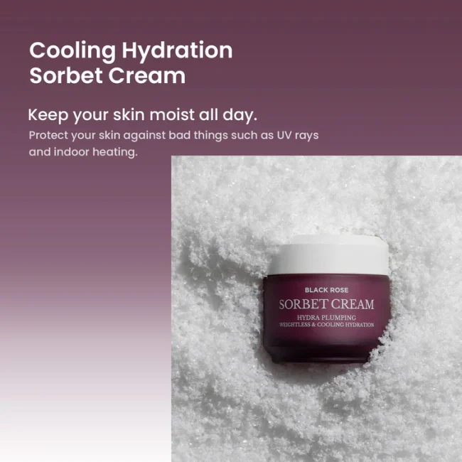 Heimish Black Rose Hydra Plumping Sorbet Cream 50ml 3
