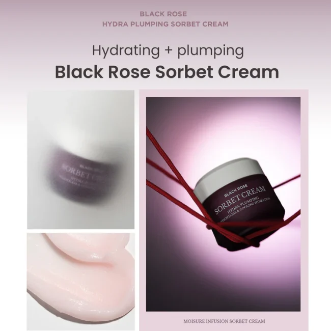 Heimish Black Rose Hydra Plumping Sorbet Cream 50ml 4