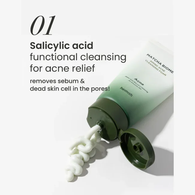 Heimish Matcha Biome Amino Acne Cleansing Foam 150ml 10