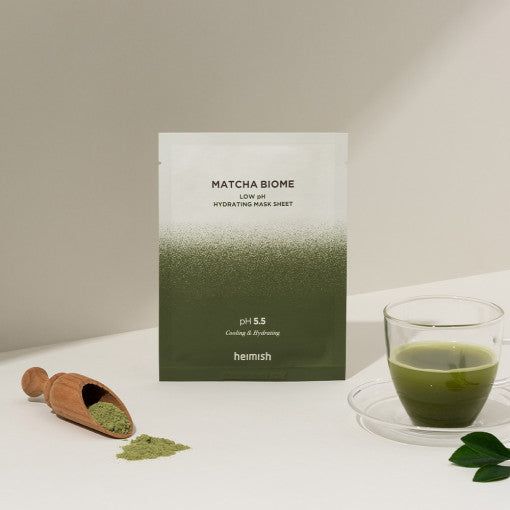heimish-matcha-biomet-low-ph-hydrating-mask-sheet-30ml-x-5ea-hydrating-mask-moisturizing-sheet-mask-skin-patches Heimish Matcha Biome Low pH Hydrating Mask Sheet 30ml