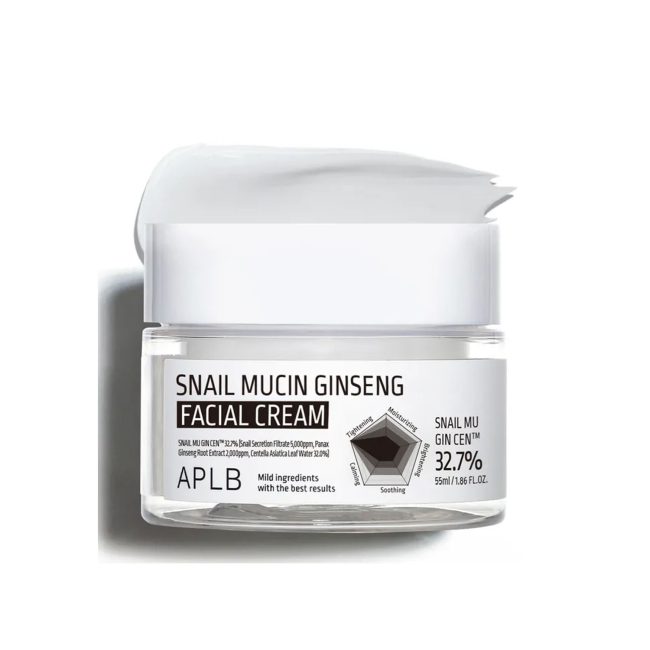 APLB Snail Mucin Ginseng Facial Cream 55ml APLB Snail Mucin Ginseng Facial Cream 55ml