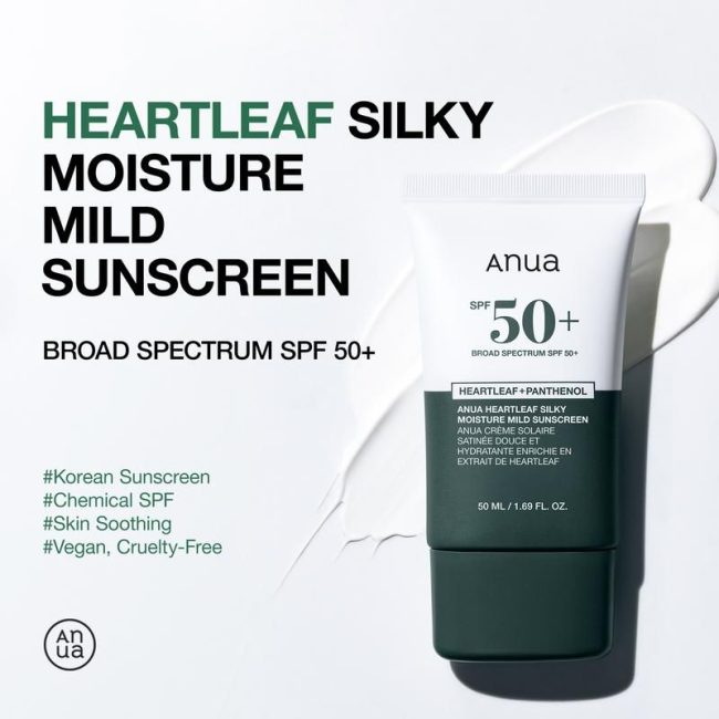 Anua Heartleaf Silky Moisture Sunscreen 50ml 2 Anua Heartleaf Silky Moisture Sunscreen 50ml
