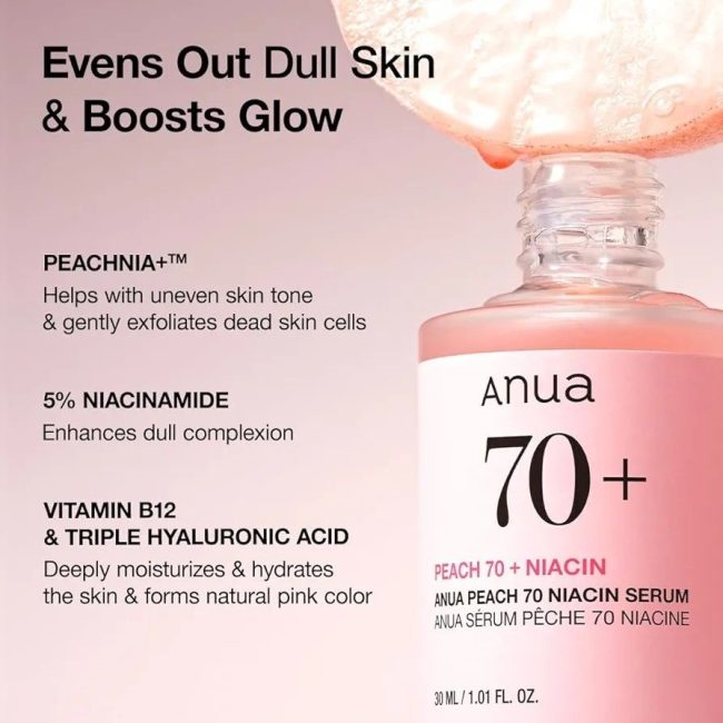 Anua Peach 70% Niacinamide Serum 30ml 3 Anua Peach 70% Niacinamide Serum 30ml 3