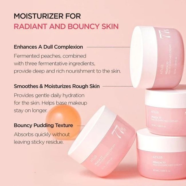 Anua Peach 77 Niacin Enriched Cream 50ml 2 Anua Peach 77 Niacin Enriched Cream 50ml