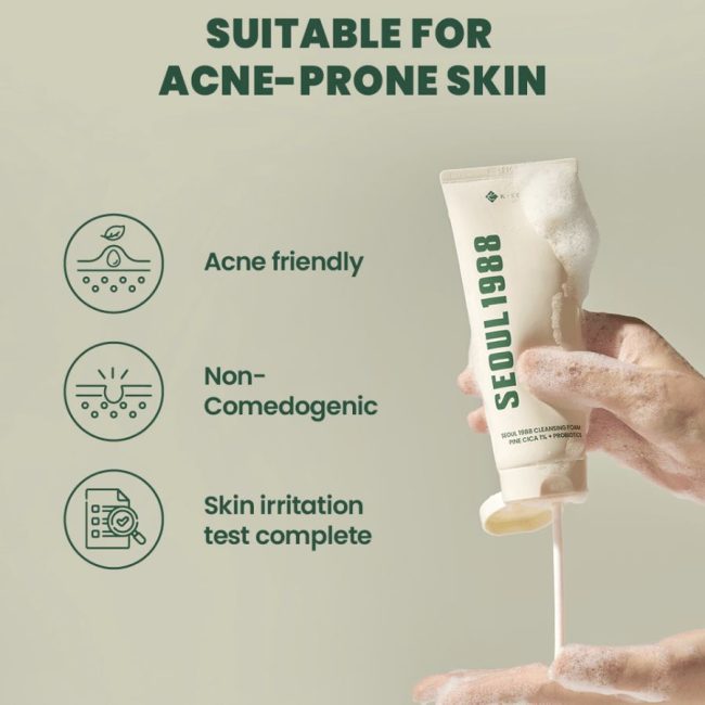 KSECRET SEOUL 1988 Cleansing Foam Pine Cica 1% + Probiotics 150ml 3 KSECRET SEOUL 1988 Cleansing Foam Pine Cica 1% + Probiotics 150ml 3