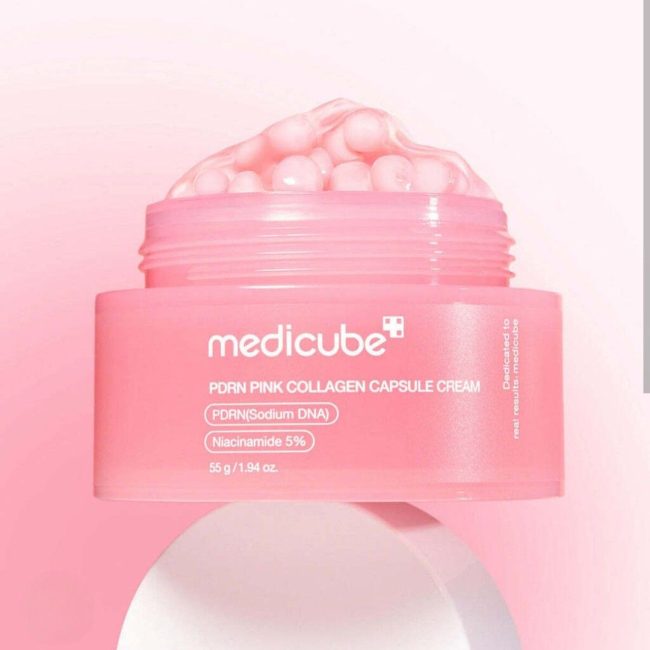 Medicube PDRN Pink Collagen Capsule Cream 55g 2 Medicube PDRN Pink Collagen Capsule Cream 55g