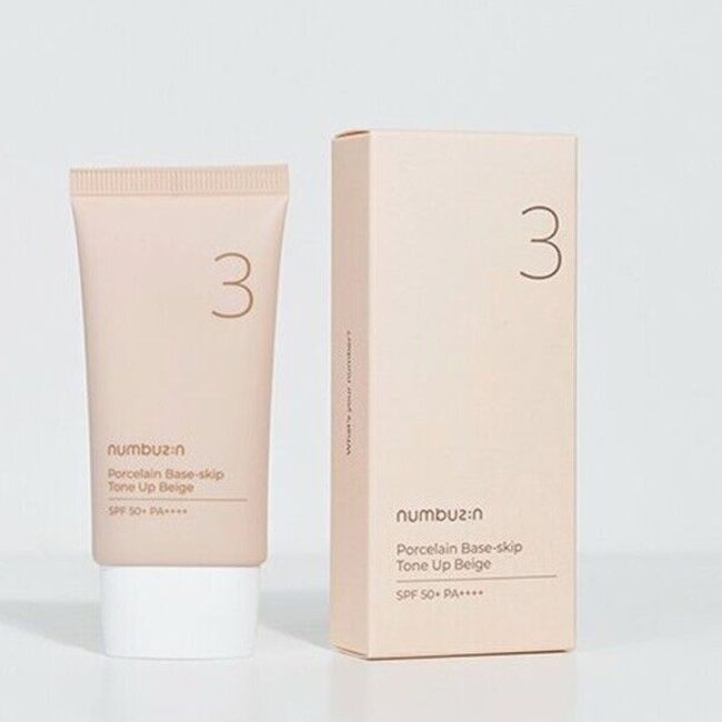Numbuzin No.3 Porcelain Base-Skip Tone Up Beige 50ml Numbuzin No.3 Porcelain Base-Skip Tone Up Beige 50ml