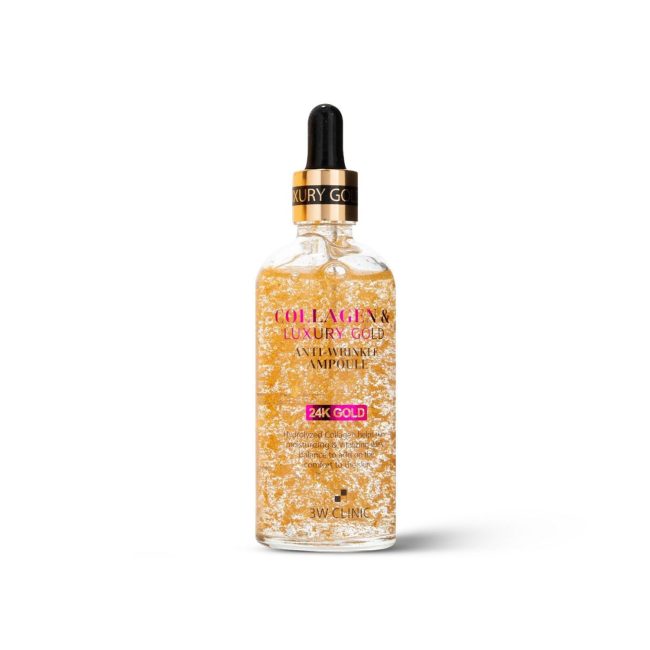 3W Clinic Collagen & Luxury 24K Gold Anti Wrinkle Ampoule 100ml 3W Clinic Collagen & Luxury 24K Gold Anti Wrinkle Ampoule 100ml