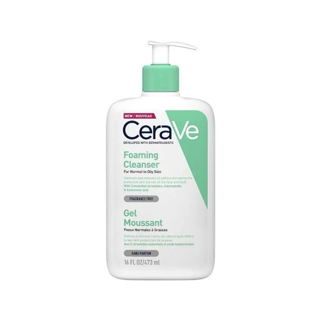 CeraVe Foaming Cleanser (473ml) For Normal To Oily Skin CeraVe Foaming Cleanser (473ml) For Normal To Oily Skin