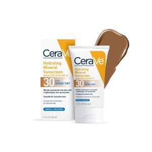 CeraVe Hydrating Mineral Sunscreen SPF 30 Deep Sheer Tint – 50ml