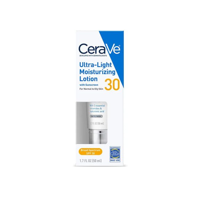CeraVe Ultra-Light Moisturizing Face Lotion with SPF 30 – 50ml CeraVe Ultra-Light Moisturizing Face Lotion with SPF 30 – 50ml