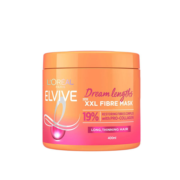 L’Oreal Hair Mask Dream Lengths XXL Fibre – 400ml L’Oreal Hair Mask Dream Lengths XXL Fibre – 400ml