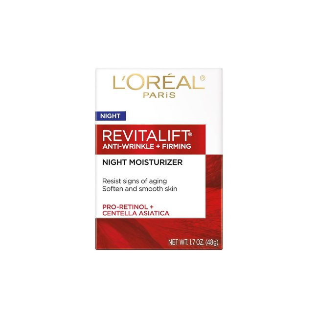 L’Oreal Paris RevitaLift Anti-Wrinkle + Firming Night Moisturizer – 48gm L’Oreal Paris RevitaLift Anti-Wrinkle + Firming Night Moisturizer – 48gm