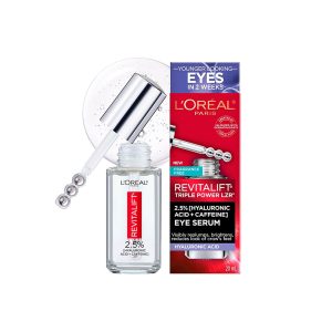 L’Oreal Paris Revitalift Derm Intensives Hyaluronic Acid + Caffeine Eye Serum – 20ml