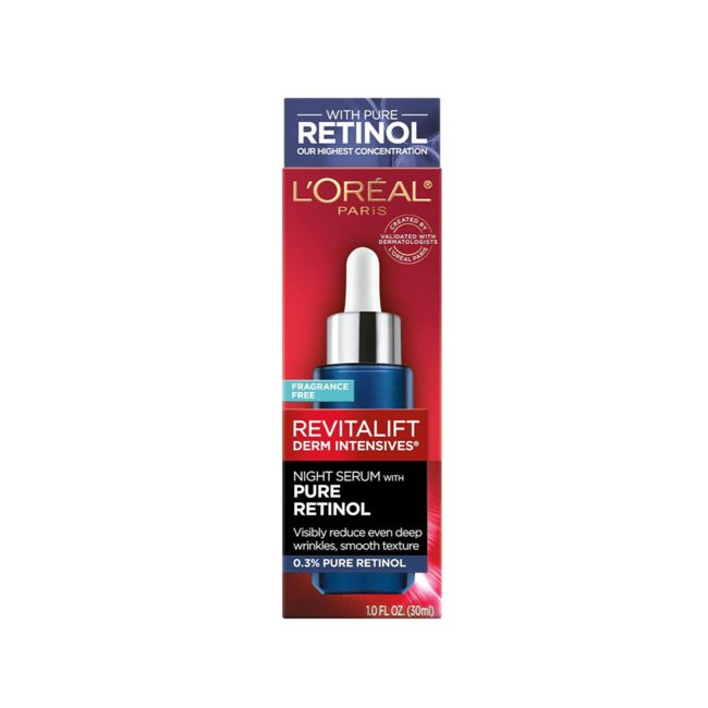 L’Oreal Paris Revitalift Derm Intensives Night Serum With 0.3% Retinol Fragrance Free – 30ml