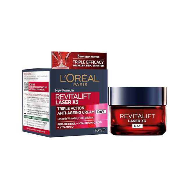 L’Oreal Paris Revitalift Laser X3 Day Cream – 50ml L’Oreal Paris Revitalift Laser X3 Day Cream – 50ml
