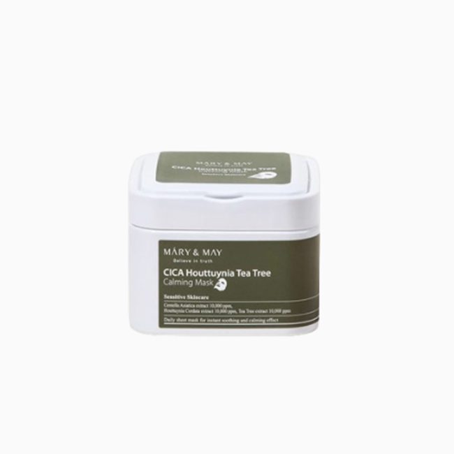 Mary&May CICA Houttuynia Tea Tree Calming Mask (30EA)