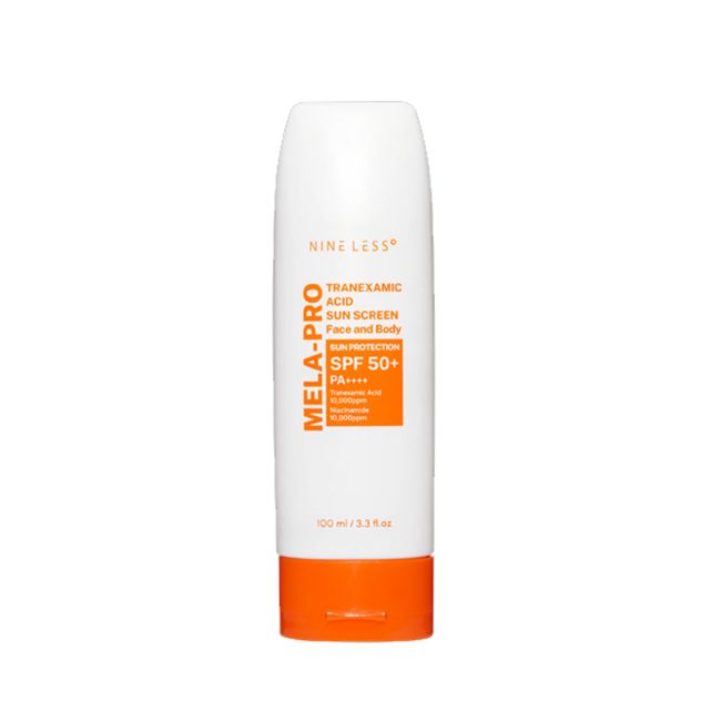 Nineless MELA-PRO Tranexamic Acid Sun Screen Face And Body Sun Protection SPF 50+ PA++++ 100ml Nineless MELA-PRO Tranexamic Acid Sun Screen Face And Body Sun Protection SPF 50+ PA++++ 100ml