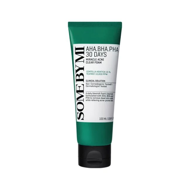 Some By Mi AHA BHA PHA 30 Days Miracle Acne Clear Foam 100ml Some By Mi AHA BHA PHA 30 Days Miracle Acne Clear Foam 100ml