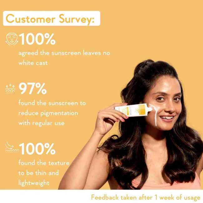 Vitamin C Pure Glow Milk Sunscreen SPF 50 PA++++ 2 Vitamin C Pure Glow Milk Sunscreen | SPF 50 PA++++
