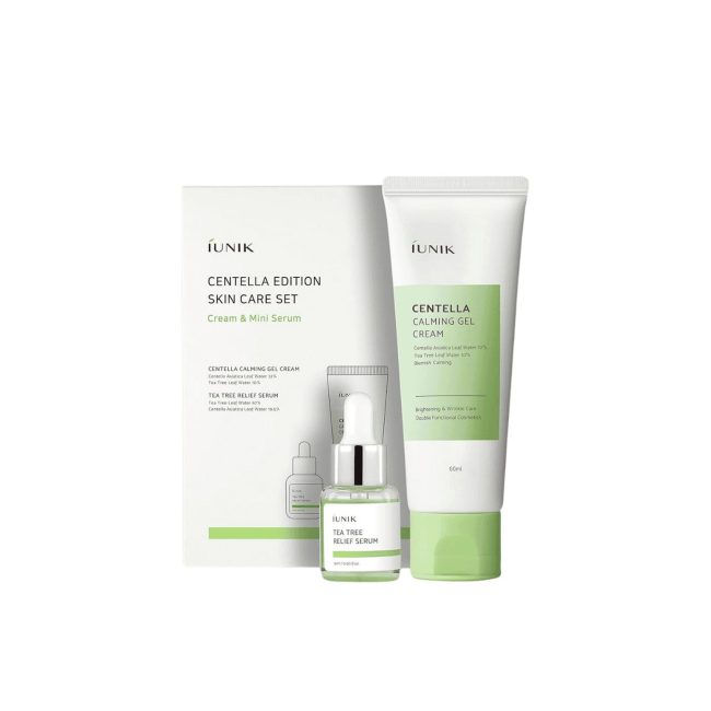 iUnik Centella Edition Skincare Set (60 ml Gel Cream + 15 ml Serum)