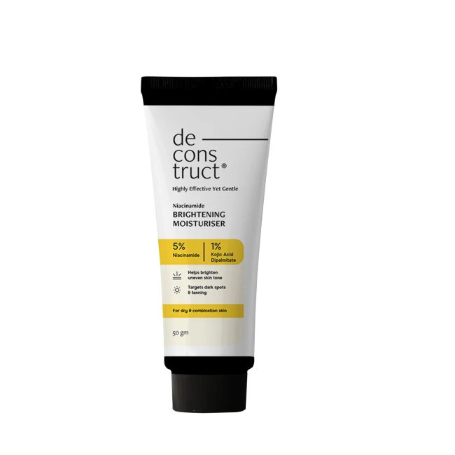 Deconstruct Brightening Moisturizer- 5% Niacinamide + 1% Kojic Acid Dipalmitate- 50g Deconstruct Brightening Moisturizer- 5% Niacinamide + 1% Kojic Acid Dipalmitate- 50g