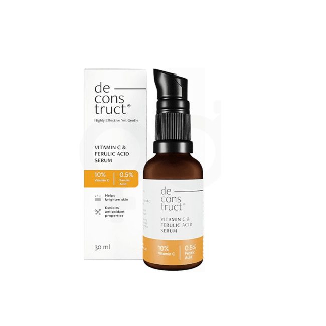 Deconstruct Vitamin C Serum For Face – 10% Vitamin C + 0.5 % Ferulic Acid- 30ml Deconstruct Vitamin C Serum For Face – 10% Vitamin C + 0.5 % Ferulic Acid- 30ml