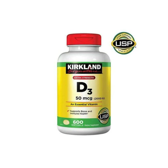 Kirkland Signature Extra Strength Vitamin D3 2000 I.U. 600 Softgels Kirkland Signature Extra Strength Vitamin D3 2000 I.U. 600 Softgels