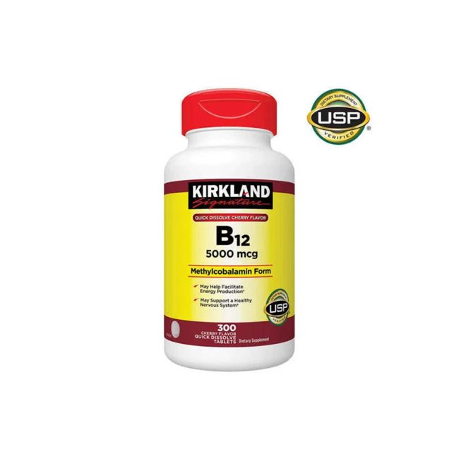 Kirkland Signature Quick Dissolve B12 5000 Mcg – 300 Tablets Kirkland Signature Quick Dissolve B12 5000 Mcg – 300 Tablets