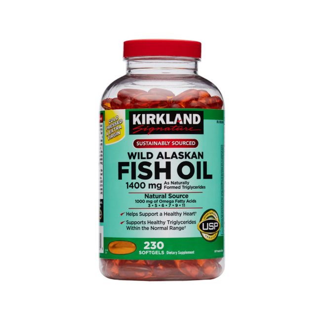Kirkland Signature Wild Alaskan Fish Oil 1400 mg – 230 Capsule Kirkland Signature Wild Alaskan Fish Oil 1400 mg – 230 Capsule