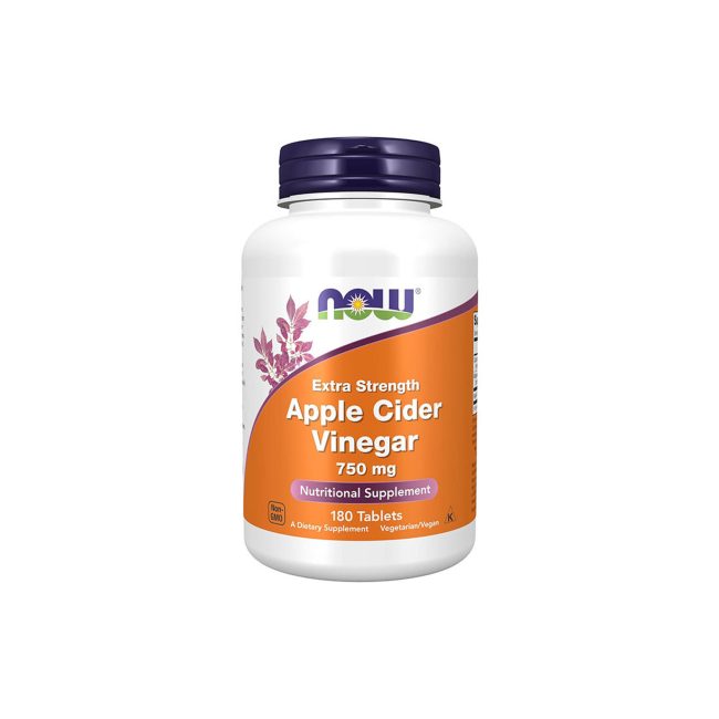 NOW Foods Apple Cider Vinegar Extra Strength 750 mg – 180 Tablets NOW Foods Apple Cider Vinegar Extra Strength 750 mg – 180 Tablets
