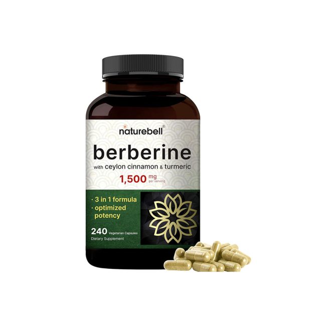 NatureBell Berberine Supplement 1500mg – 240 Veggie Capsules NatureBell Berberine Supplement 1500mg – 240 Veggie Capsules