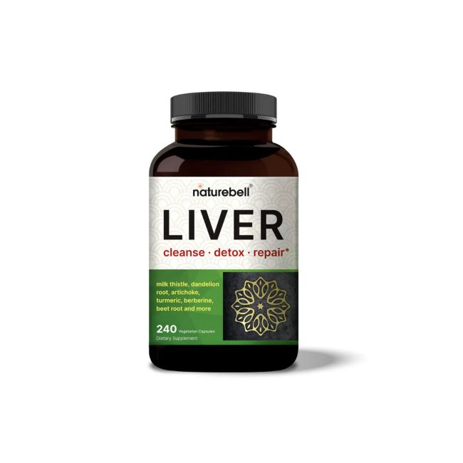 NatureBell Liver Cleanse Detox & Repair Supplement – 240 Veggie Capsules NatureBell Liver Cleanse Detox & Repair Supplement – 240 Veggie Capsules