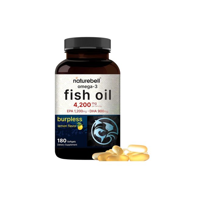 NatureBell Omega 3 Fish Oil 4200mg 180 Burpless Softgels NatureBell Omega 3 Fish Oil 4200mg 180 Burpless Softgels