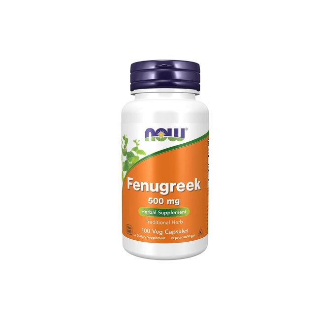 Now Fenugreek 500 mg -100 veg capsules Now Fenugreek 500 mg -100 veg capsules