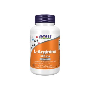 Now Foods L-Arginine 500mg – 100 Veg Capsules