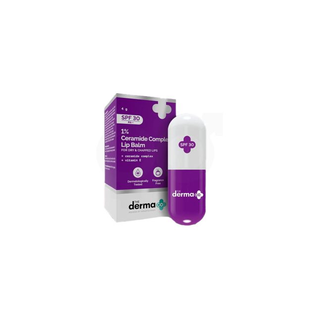 The Derma Co 1% Ceramide Complex Lip Balm with Ceramides & Vitamin E, SPF 30 PA++ for Dry & Chapped Lips – 4g The Derma Co 1% Ceramide Complex Lip Balm with Ceramides & Vitamin E, SPF 30 PA++ for Dry & Chapped Lips – 4g