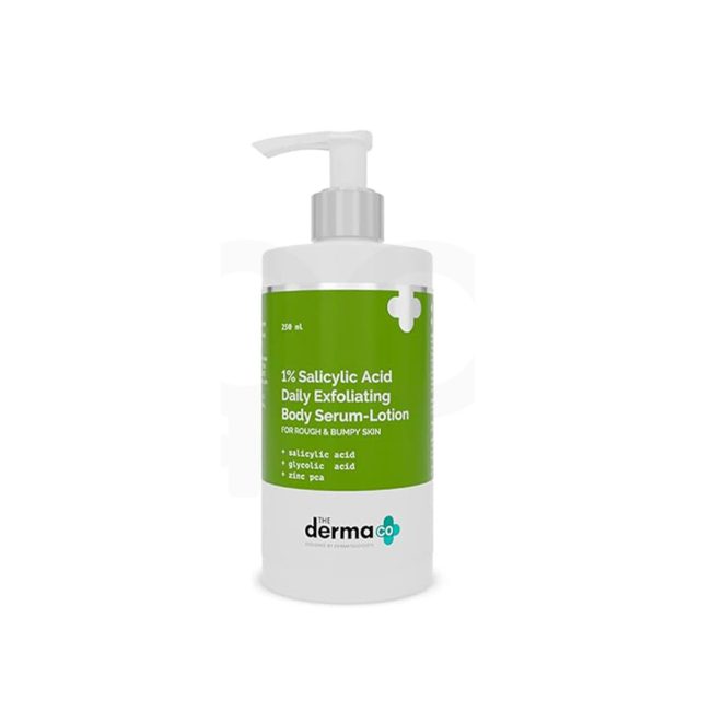 The Derma Co 1% Salicylic Acid Daily Exfoliating Body Serum-Lotion For Rough & Bumpy Skin – 250 ml