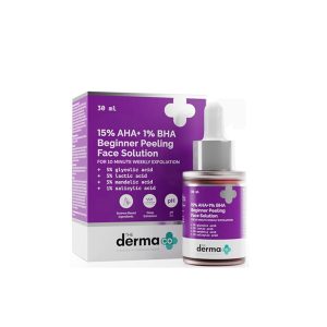 The Derma Co 15% AHA+1% BHA Beginner Face Peeling Solution – 30ml