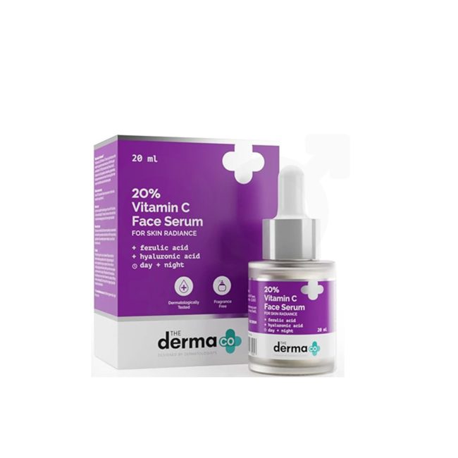 The Derma Co 20% Vitamin C Face Serum – 20ml The Derma Co 20% Vitamin C Face Serum – 20ml