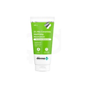 The Derma Co 5% Nia-Ceramide Mattifying Moisturizer for Oily & Acne Prone Skin 100g