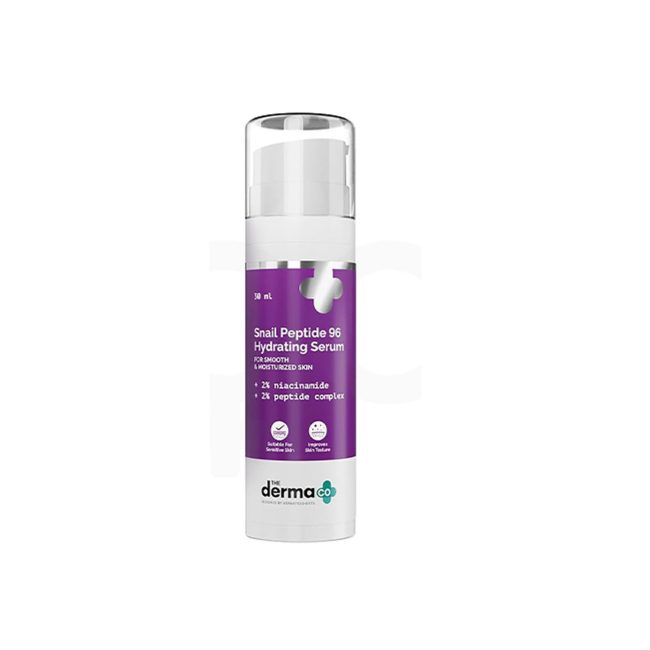 The Derma Co Snail Peptide 96 Hydrating Serum with Snail Mucin & Peptide Complex for Smooth & Moisturized Skin – 30 ml The Derma Co Snail Peptide 96 Hydrating Serum with Snail Mucin & Peptide Complex for Smooth & Moisturized Skin – 30 ml
