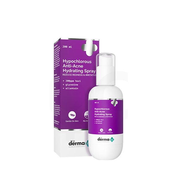 The Derma co Hypochlorous Anti-Acne Hydrating Spray – 200ml The Derma co Hypochlorous Anti-Acne Hydrating Spray – 200ml