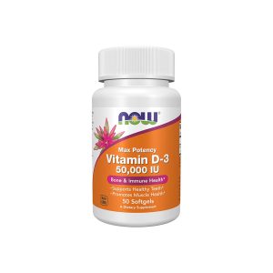 NOW Foods Vitamin D-3 50000 IU – 50 Softgels