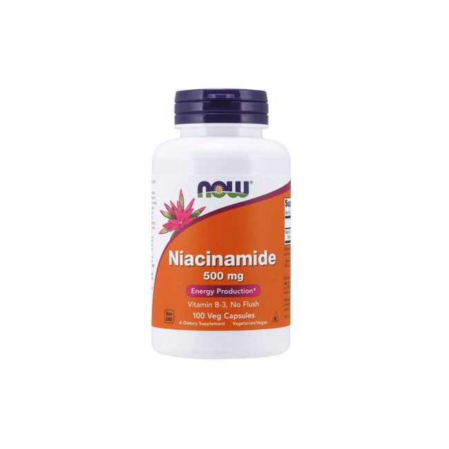 NOW Niacinamide 500mg – 100 Capsules NOW Niacinamide 500mg – 100 Capsules
