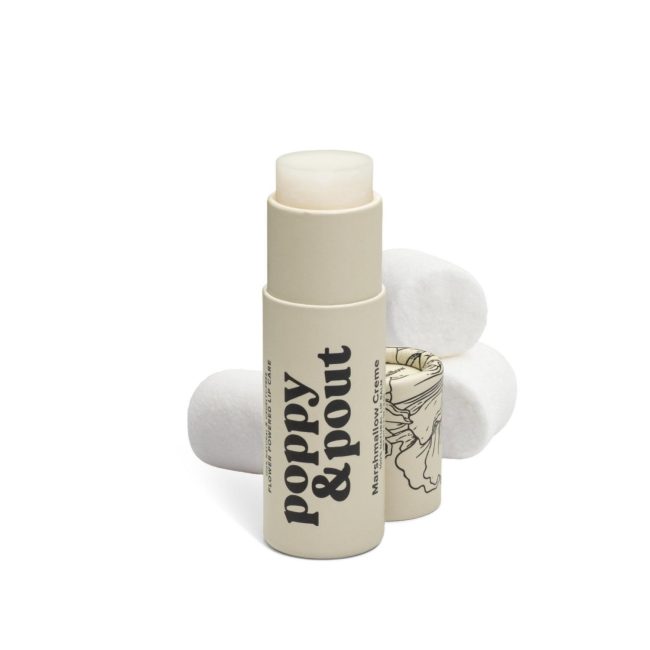 Marshmallow Creme Poppy & Pout Hydrating Lip Balm Marshmallow Creme Poppy & Pout Hydrating Lip Balm