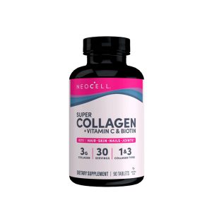 NeoCell – Super Collagen (Types 1 & 3) + Vitamin C And Biotin Tablets, 90 Ct